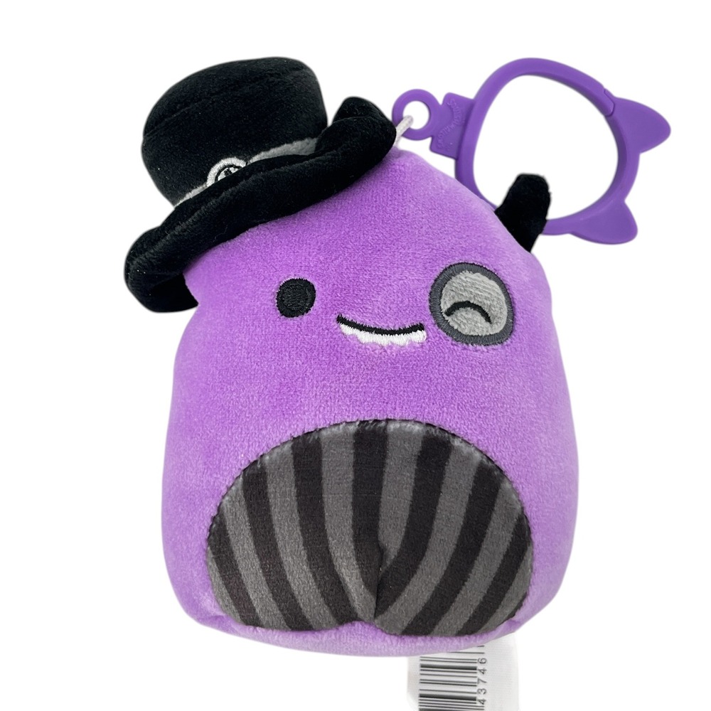 Squishmallows Earworm the Monster Halloween Clip On Plush 3.5" Jazwares